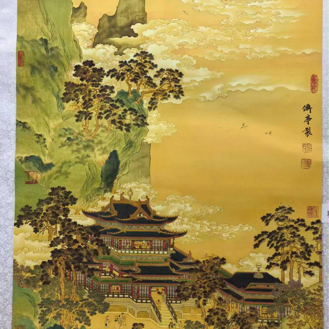 张传亭老师的精品绢布作品
