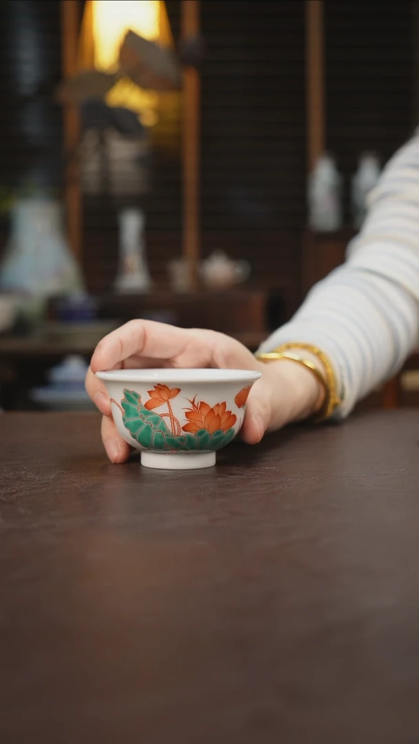 杯景德镇陶瓷杯碗柴烧多人R66