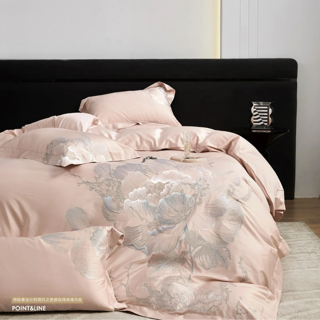 线下专柜高奢款棉刺绣系列四件套罗娜花园G