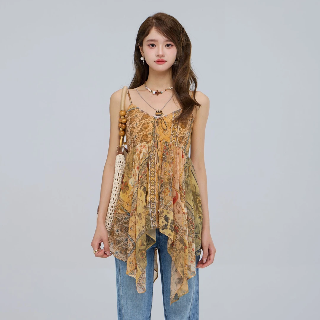 月桂藤/so&sheng重生小个子夏设计款吊带洋气衣服女百搭辣妹时尚