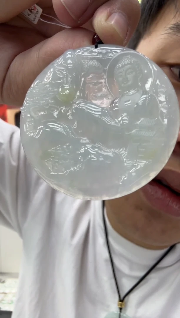 【闪购商品】翡翠颈饰未镶嵌天然翡翠A货孤品一件