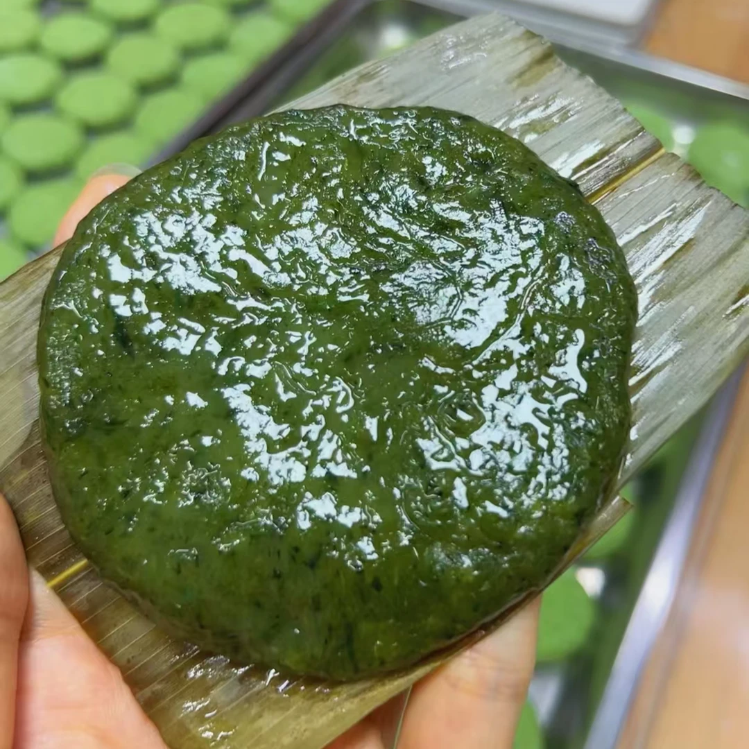 广东包邮 手工特浓纯艾饼12只 广东特产糯米饼糯叽叽无馅传统糕点