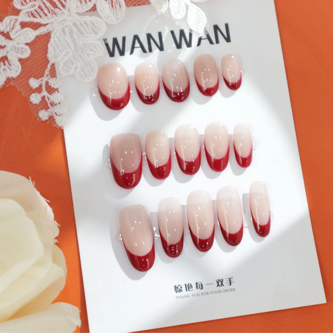 117号  红底鞋   纯手工穿戴甲  高级感法式