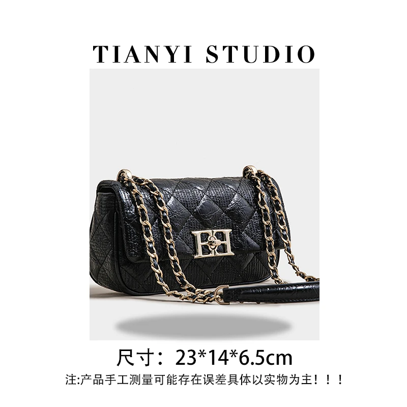 【TY】SK-92876-黑色 轻奢小众设计感时尚斜挎韩版女包包