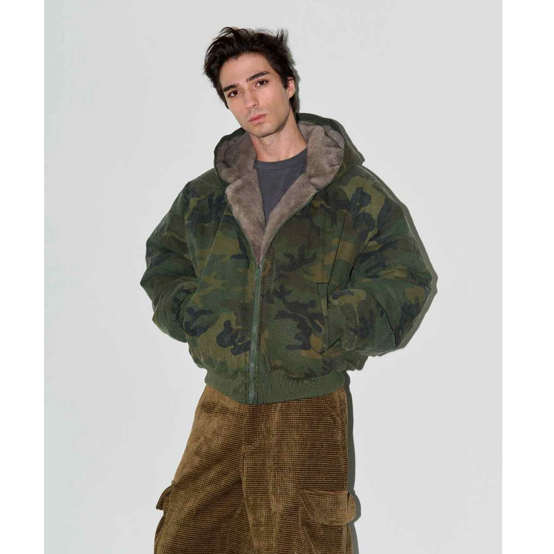 LIBERAFIT 座山雕毛棉服 加绒加厚加棉 FUR-LINED BOMBER JACKET