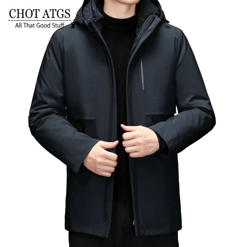 CHOT ATGS 2025时尚新品时尚新品新款鹅绒羽绒服男休闲保暖时尚潮