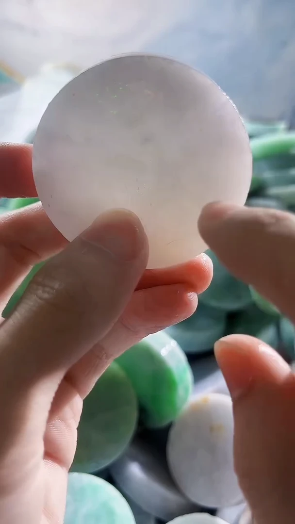 翡翠裸石缅甸翡翠A货文7099