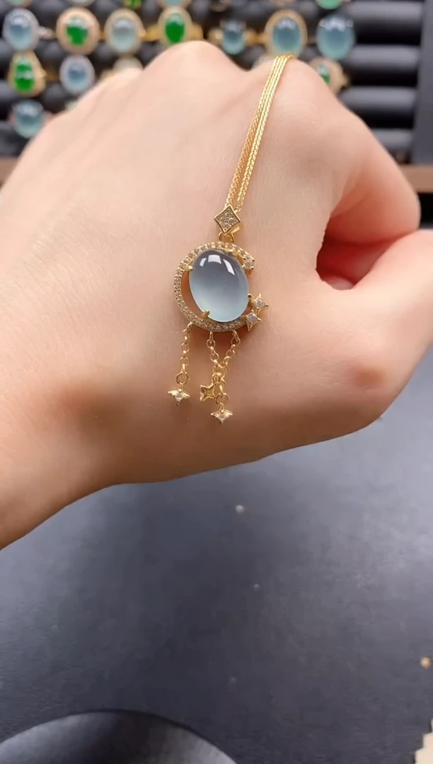 银S925镶嵌戒指翡翠51511