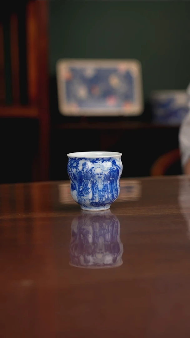 晓竹窑 三星高照图