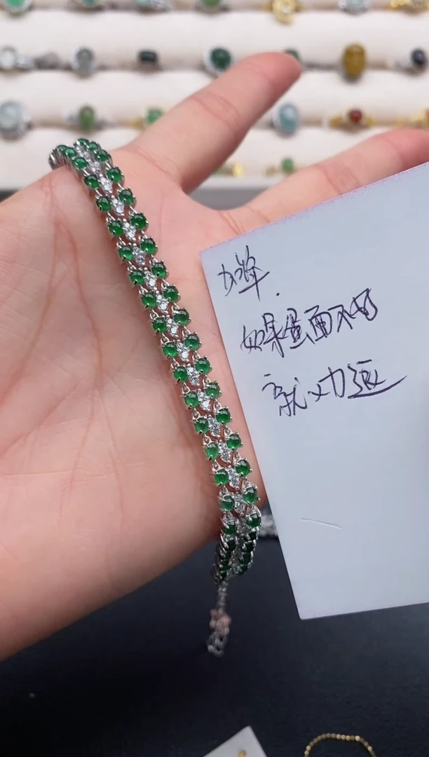 银S925镶嵌戒指翡翠**22222222+10