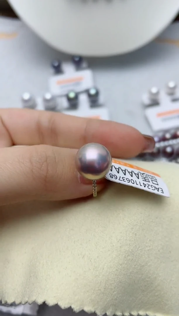 【闪购商品】淡水珍珠戒指银S925镶嵌W38