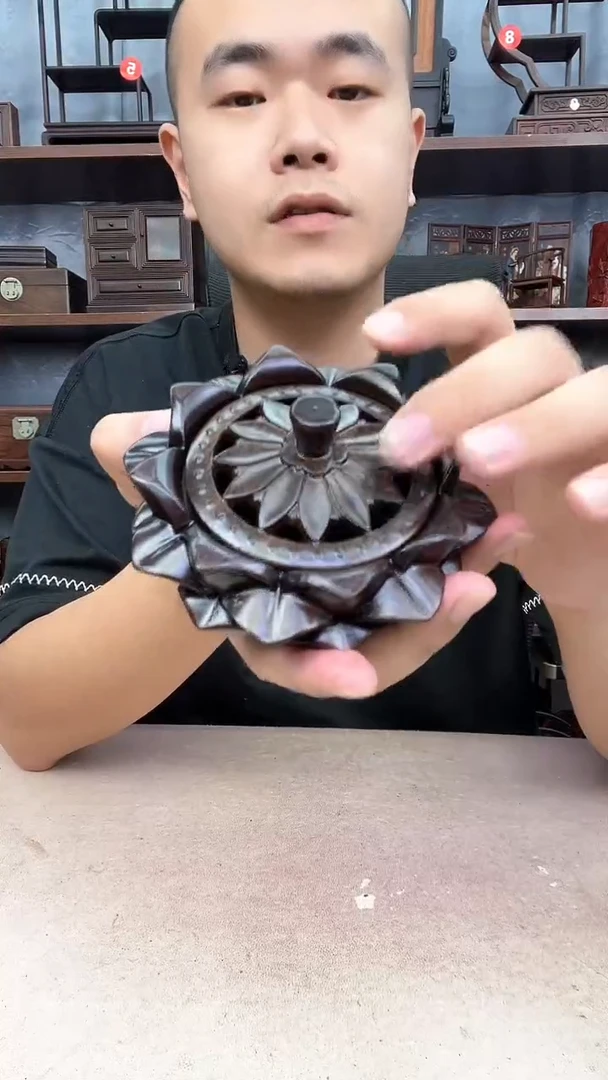 鸡翅木类端景台小李子红木工艺品