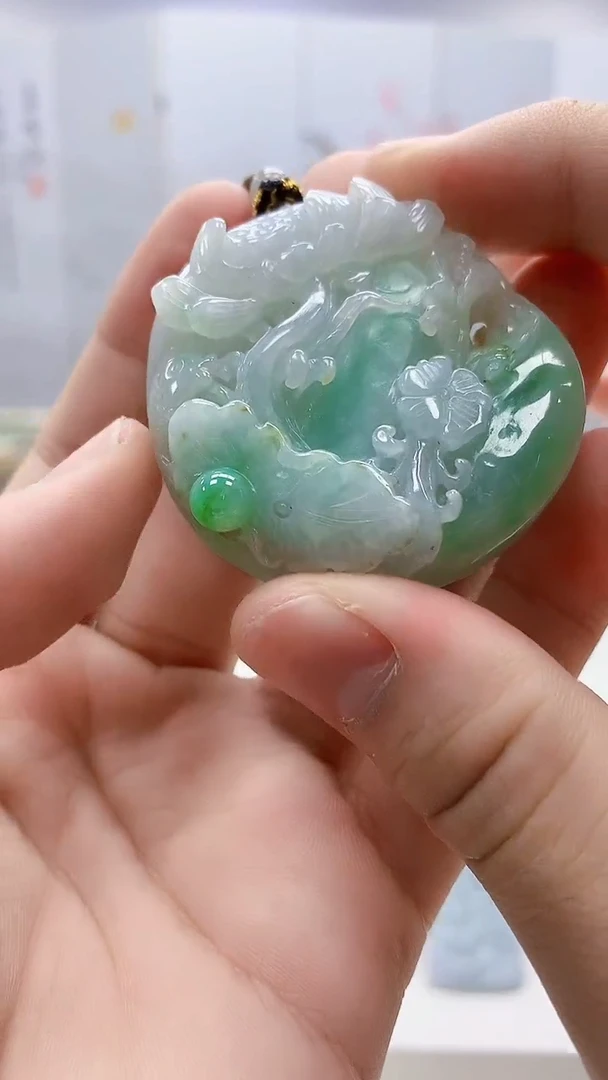 定制翡翠未镶嵌5158bb-毛货挂件18