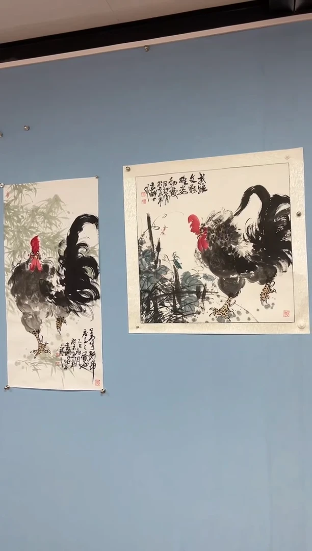 国画大*娄鹏老师公鸡图2