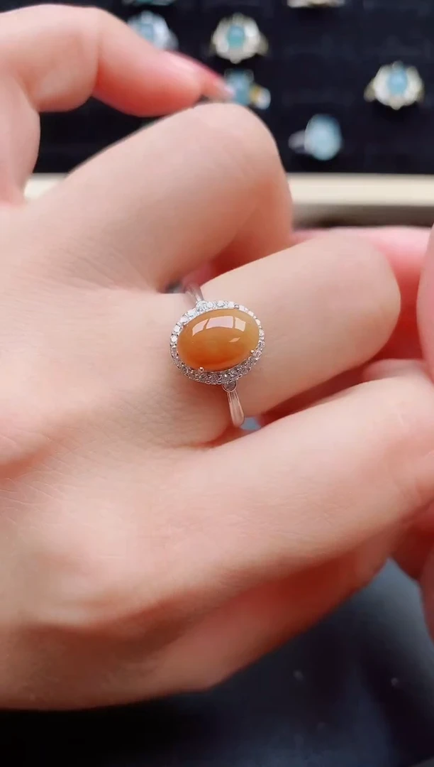 【闪购商品】翡翠戒指银S925镶嵌50805500