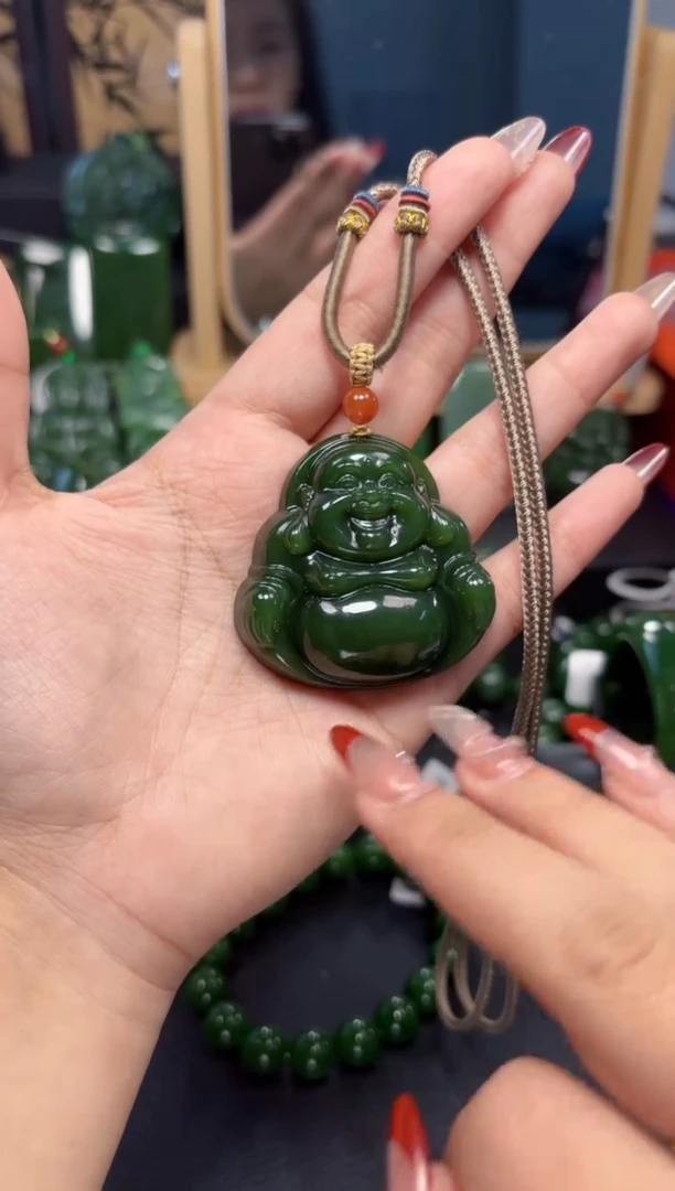 【闪购商品】和田玉（碧玉）吊坠(赠链)未镶嵌1