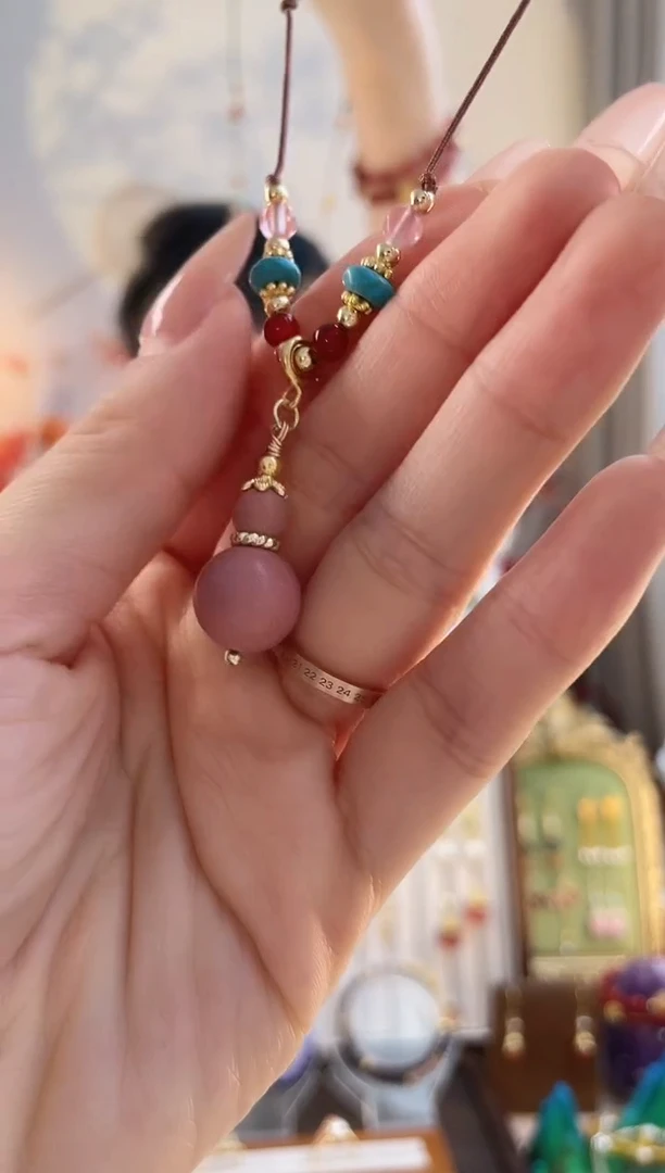 铜合金无铜合金无粉黛合香珠项链