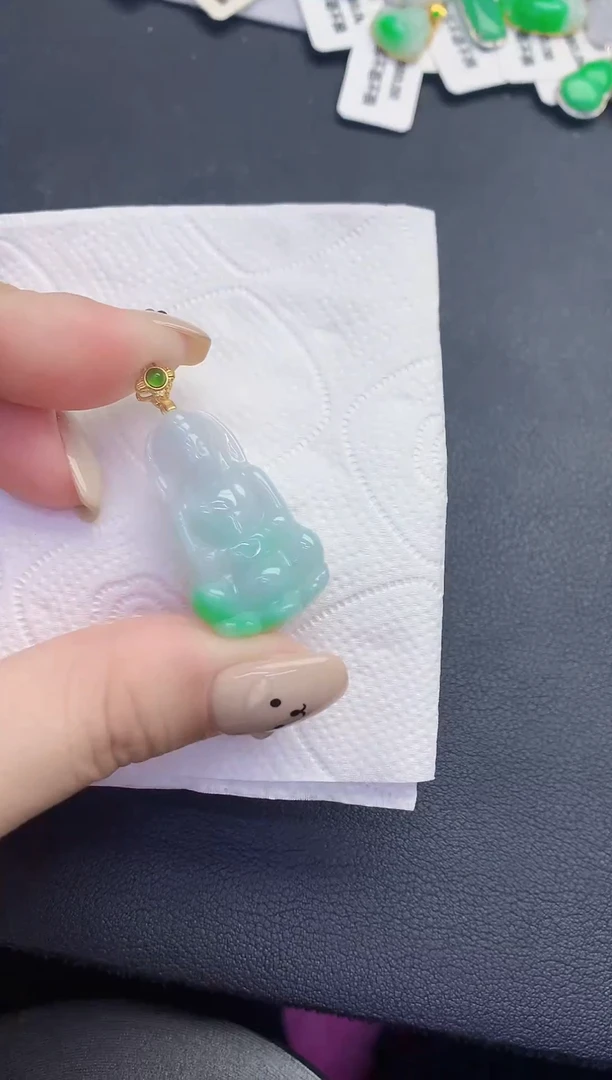 颈饰未镶嵌翡翠缅甸天然翡翠A货