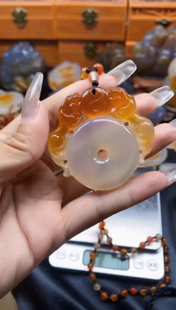 玛瑙/玉髓挂件未镶嵌银**修ll