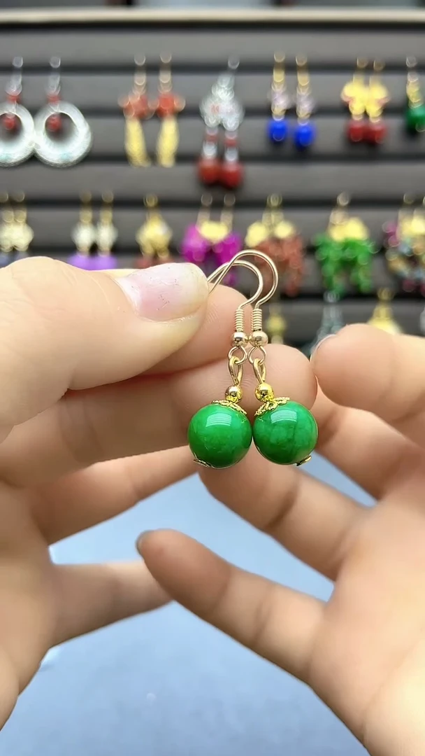 【闪购商品】翡翠耳饰14K金镶嵌516000