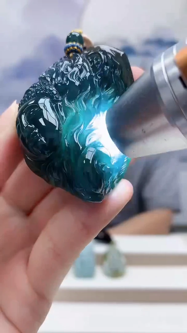 未镶嵌定制翡翠5028ry-毛货挂件14