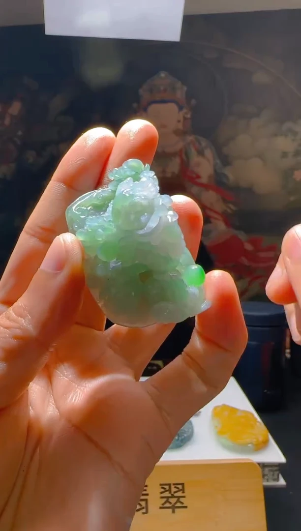 【闪购商品】定制翡翠未镶嵌L-@@QJSXJ224033