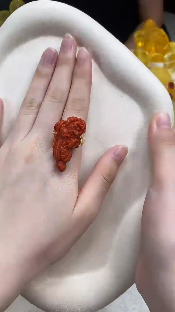 未镶嵌南红玛瑙戒指戒指