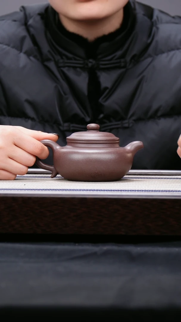 【闪购商品】紫砂茶壶四号井低槽青 大号 仿古壶