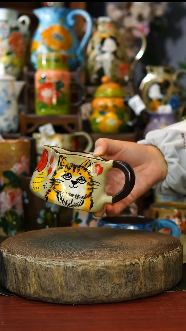 陶瓷150景德镇手工手绘釉下彩