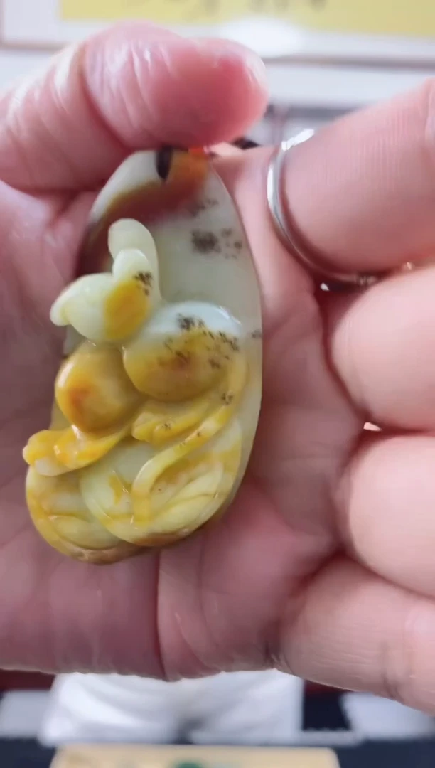 未镶嵌岫玉颈饰1