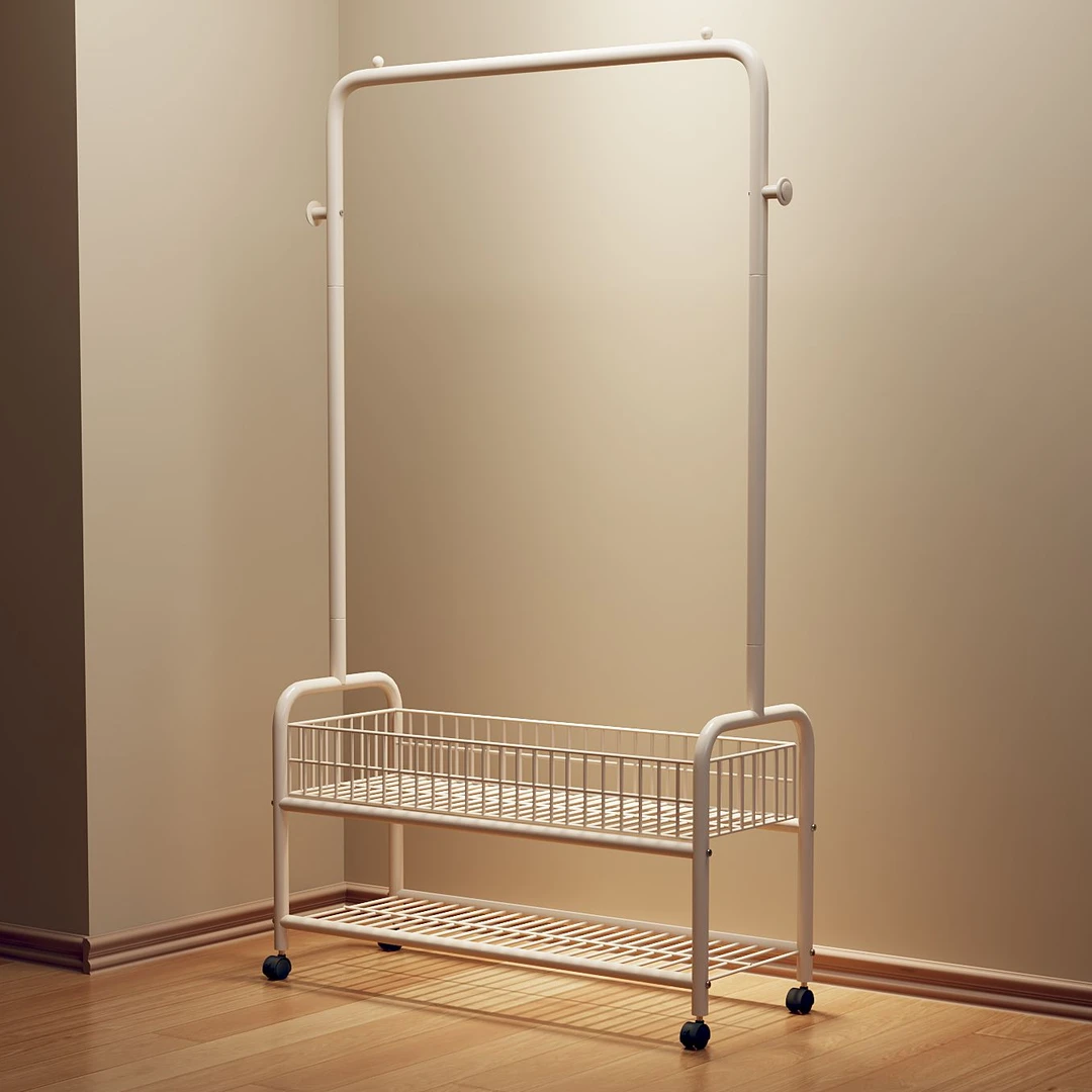 衣架落地式简约家用简易晾衣架挂衣架立式晾衣服架大容量衣帽架