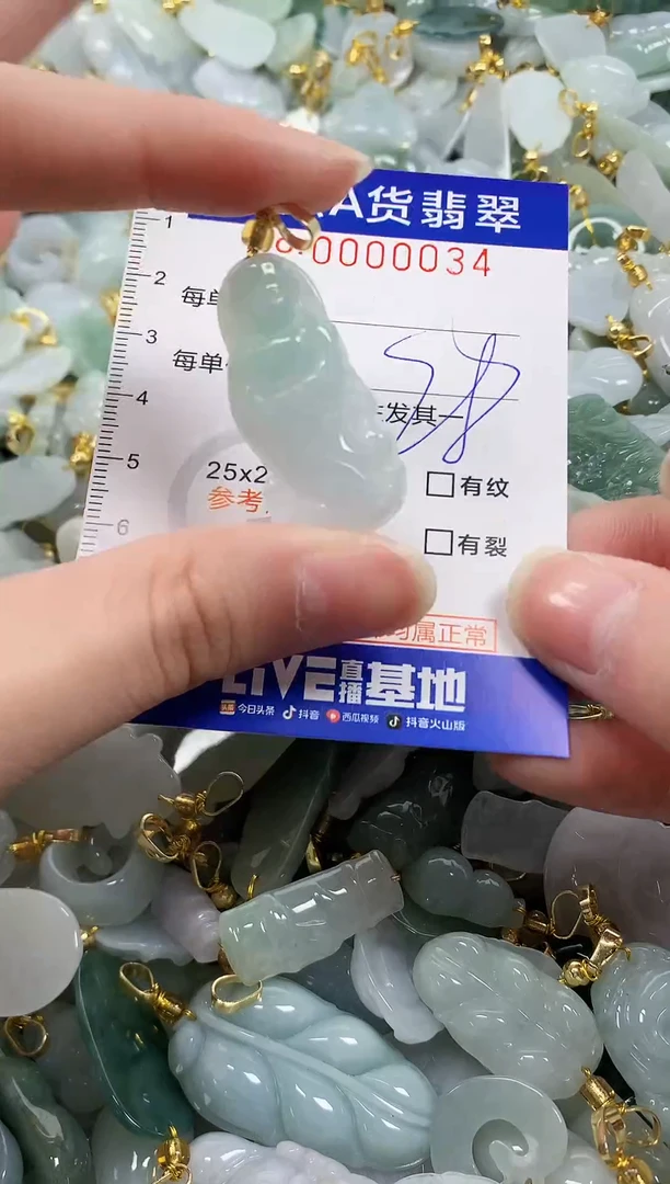 颈饰未镶嵌翡翠纯天然a货翡翠