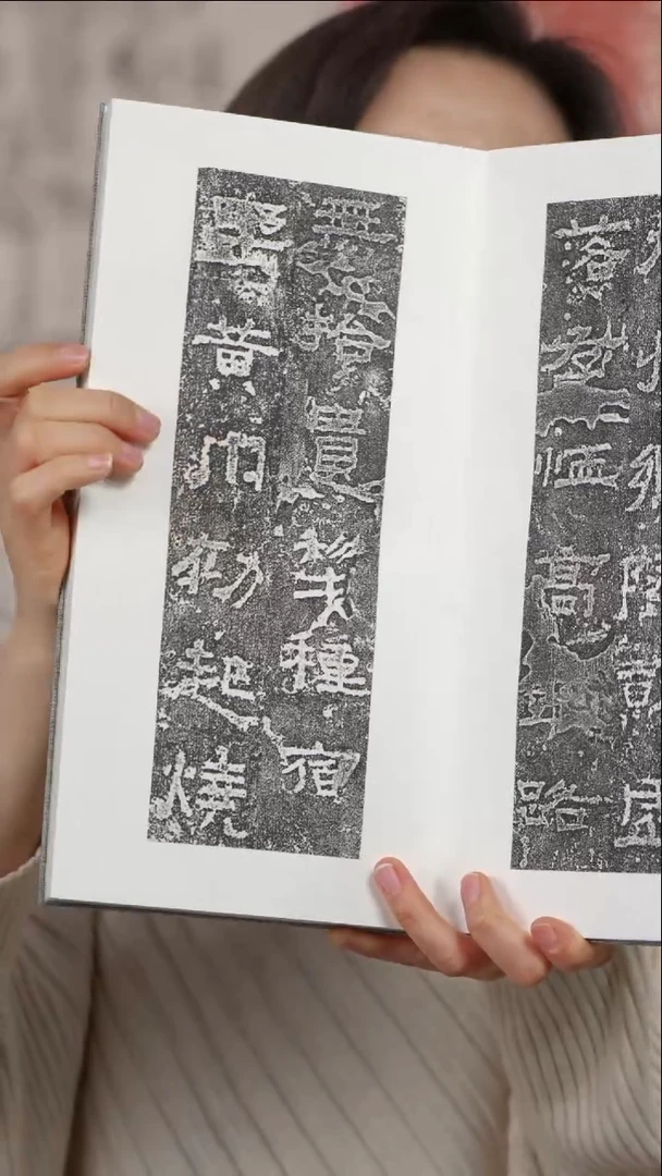 拓片用纸印石麦*尔张迁册页