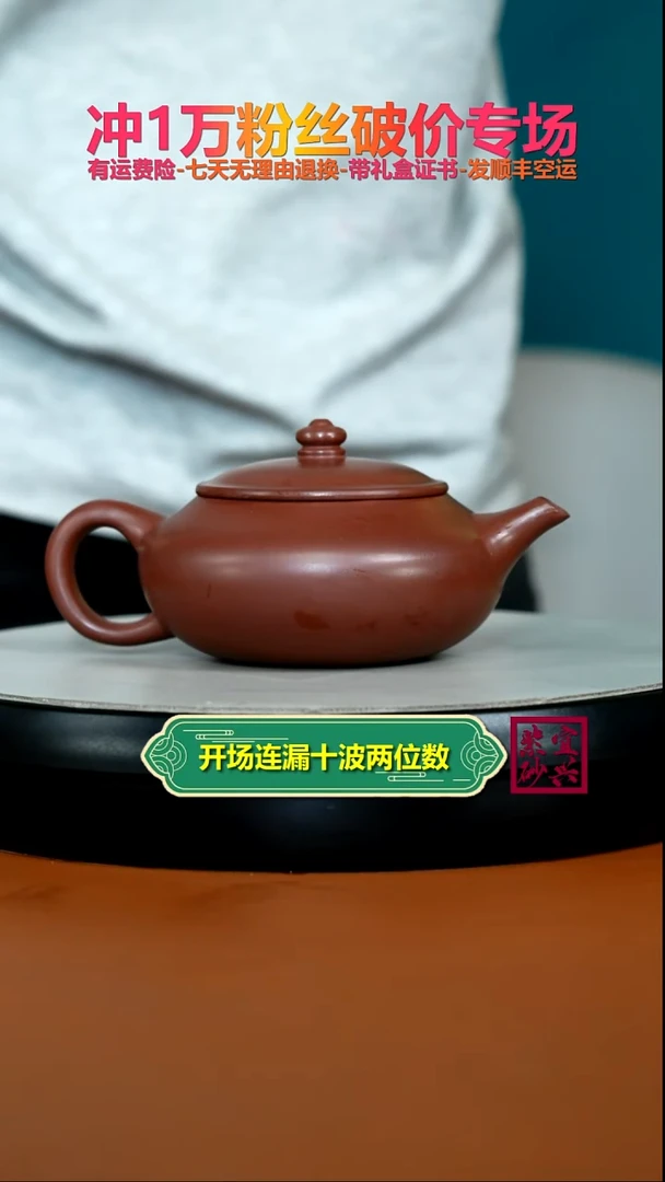 茶壶紫砂李传荣S级龙血砂财源240CC
