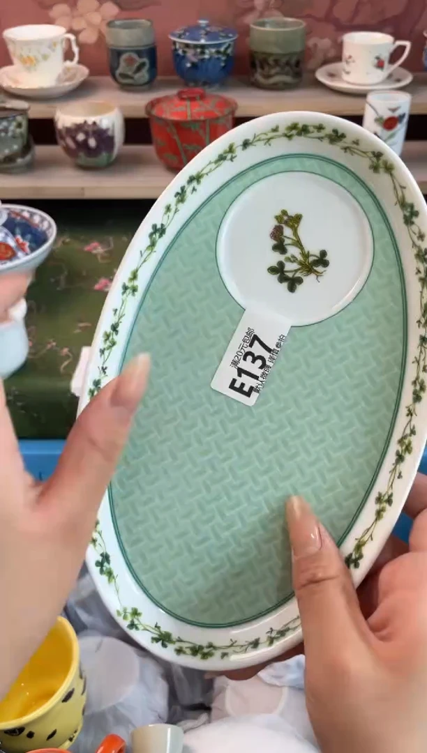 瓷片雨***柔瓷器瓷器E137