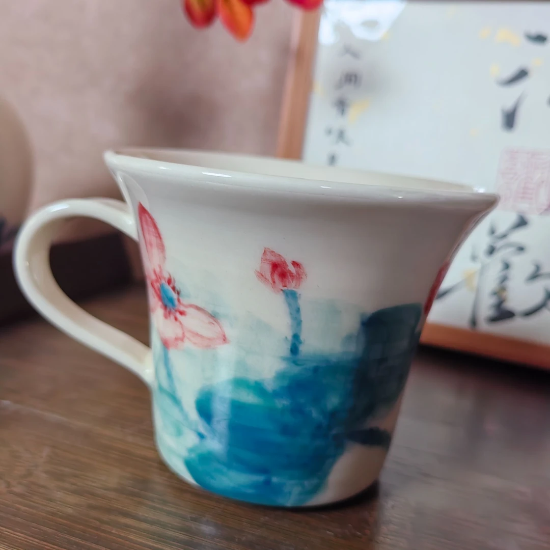 手绘陶瓷水杯咖啡杯马克杯