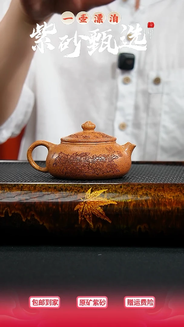 茶壶紫砂一壶漂泊紫砂壶