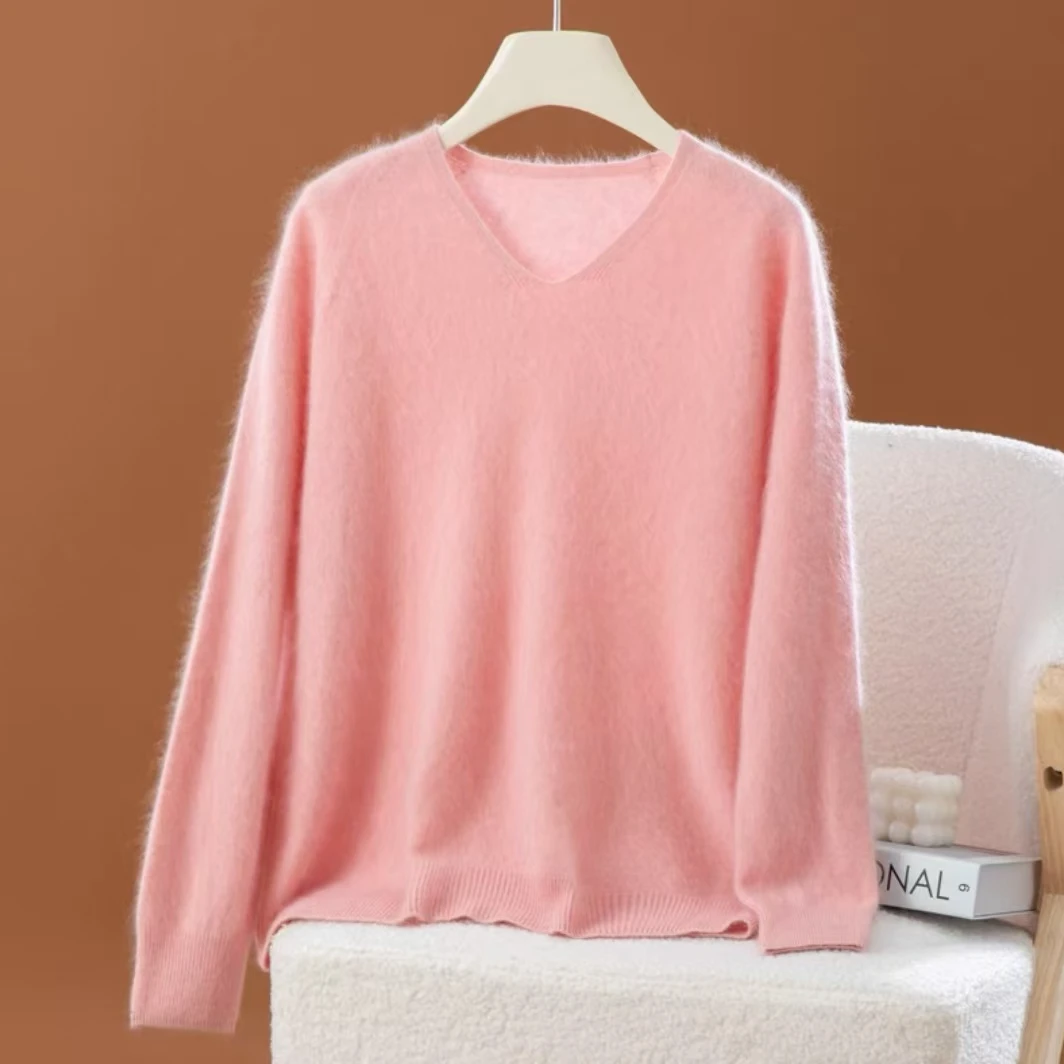 【傍晚时分】云朵感纯色冬季氛围感简约 V领+圆领拉绒