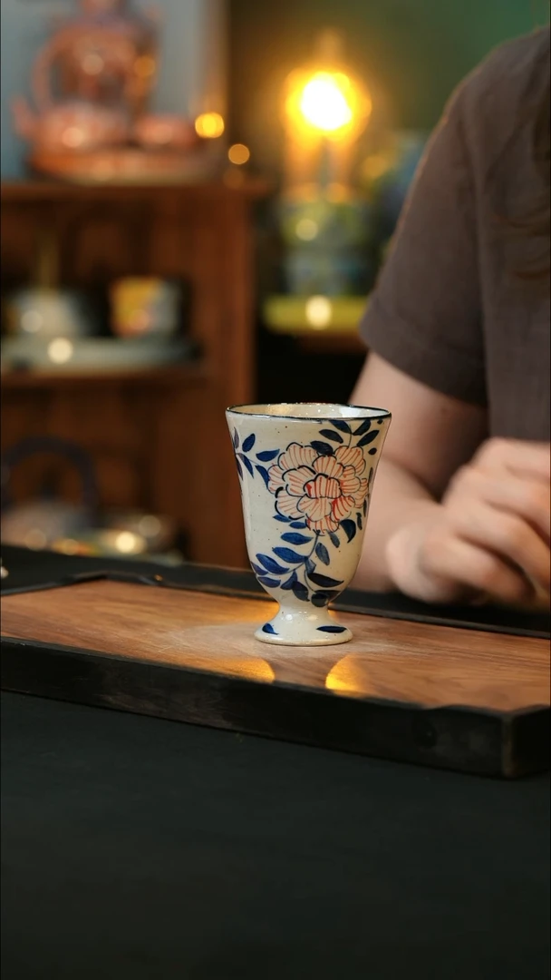 杯手绘心瓷陶瓷浮力