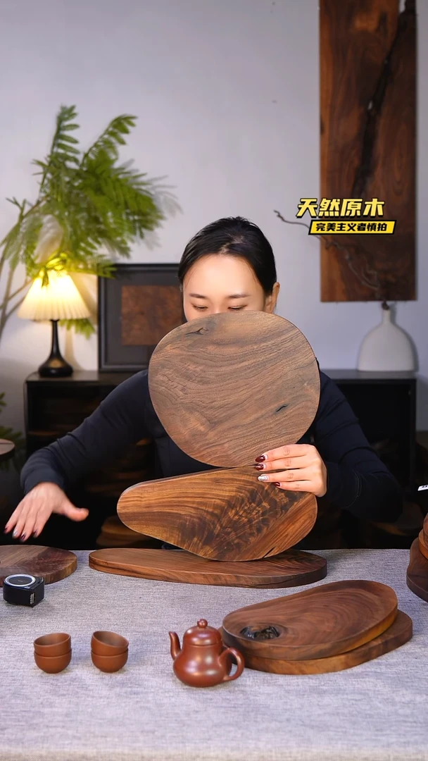 木北美黑胡桃原木.干裂疤结不属于商品质量问题完美主义者慎拍