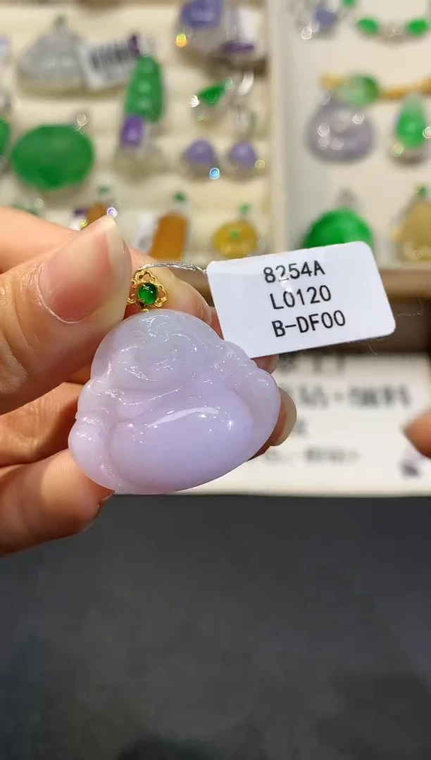 【闪购商品】翡翠吊坠(不含链)18K金镶嵌L0120
