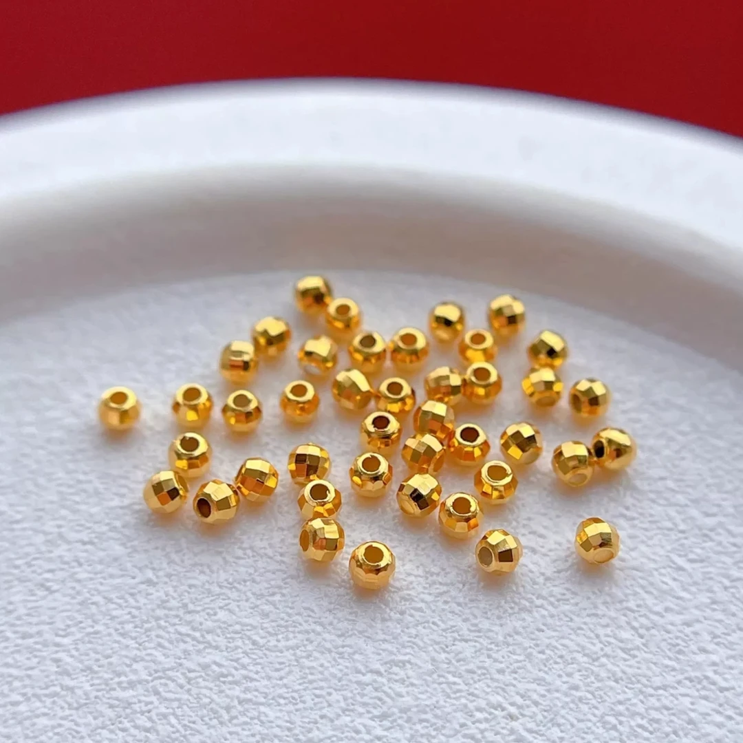 18k 卡5mm镭射珠 适合DIY 配件 （拍10赠1）