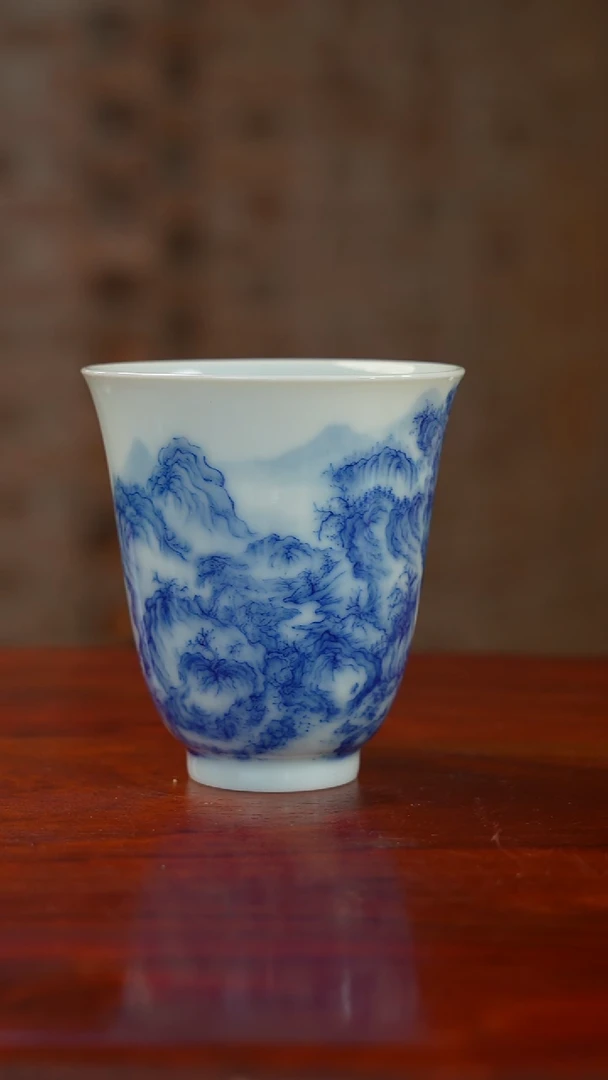 祖传窑早春图单杯