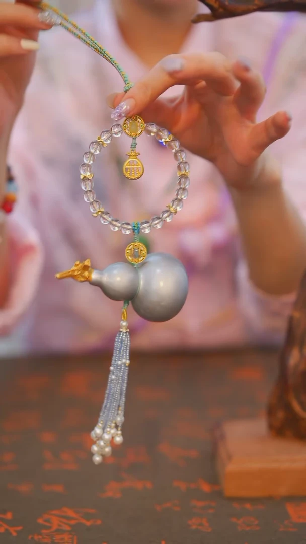 839非遗漆手艺工天然葫芦文玩福禄