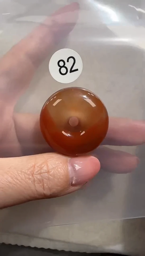 未镶嵌南红玛瑙珠宝半成品原矿无优化无胶裂平安扣