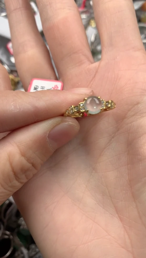 银S925镶嵌戒指翡翠3333----7