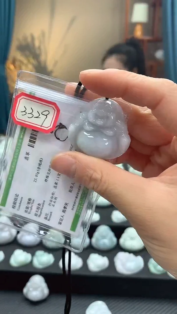 颈饰未镶嵌翡翠佛公3329