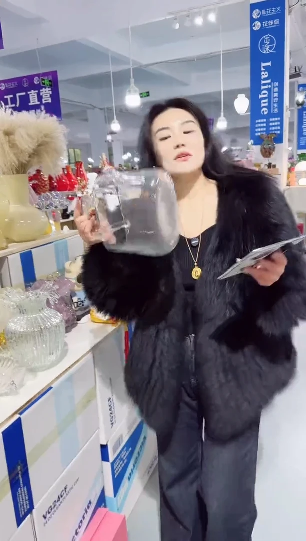 【闪购商品】无铅玻璃C-UU外贸仓-微瑕花瓶--O657