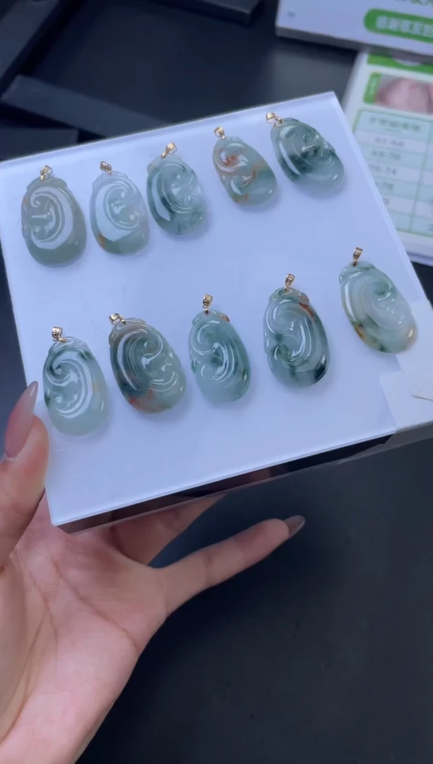 【闪购商品】翡翠吊坠(不含链)18K金镶嵌YCX-YRUM140多样性发一