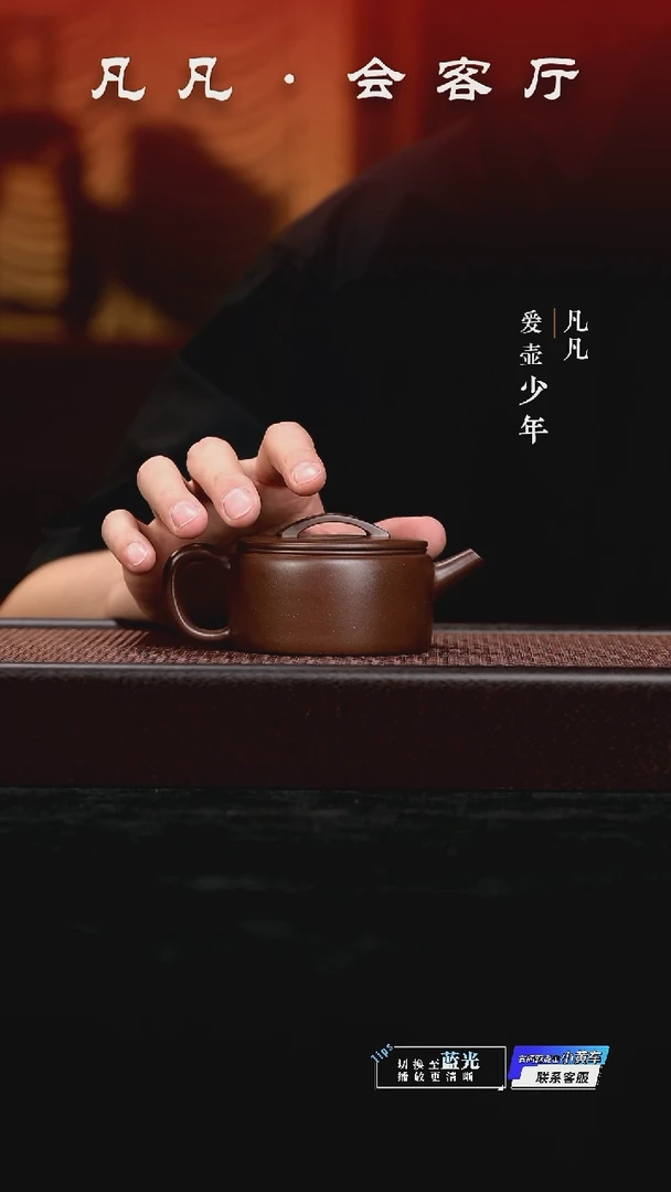 凡凡会客厅 潘俊昌紫砂壶33 直嘴汉瓦紫泥170cc